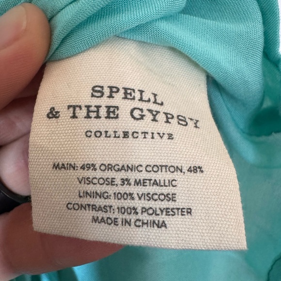 Hendrix Tassled Dress in Sky | Spell & The Gypsy Collective, Size Small - Picture 16 of 16